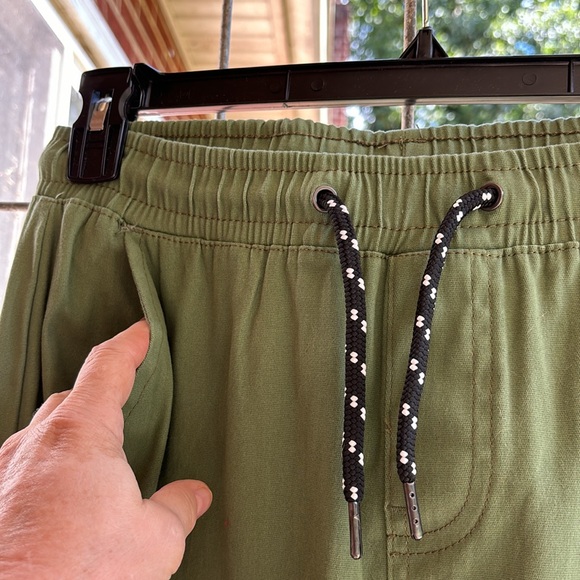 NWT RGSTR Olive Green Elastic Drawstring Waist Jogger Pants Khaki Joggers M - Picture 6 of 16
